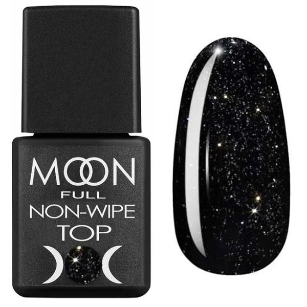 Топ Moon Full Top Leaf Gold Black (з пластівцями чорного золота), 8 мл