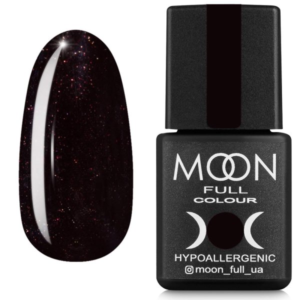 Гель-лак MOON FULL Autum-Winter №667 сливовий з мікроблиском 8 ml