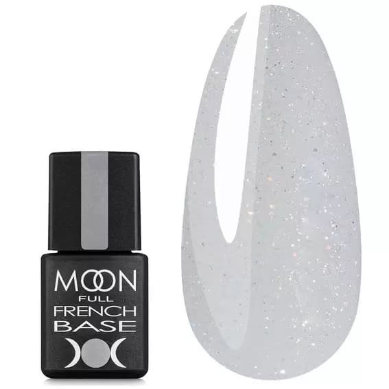 База Moon Full Base French №15 (светло-серый с шиммером), 8 мл