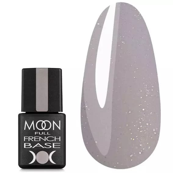 База Moon Full Base French №17 (серый с мелким шиммером), 8 мл