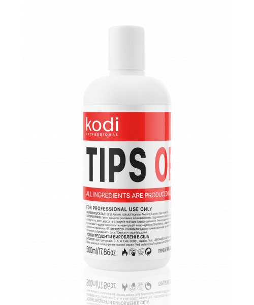Tips Off Жидкость для снятия гель-лака/акрила 500 мл
