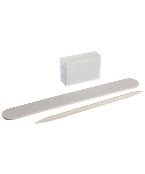 Набор одноразовый для маникюра, (пилочка 120/120, баф 120/120, апельсиновая палочка)