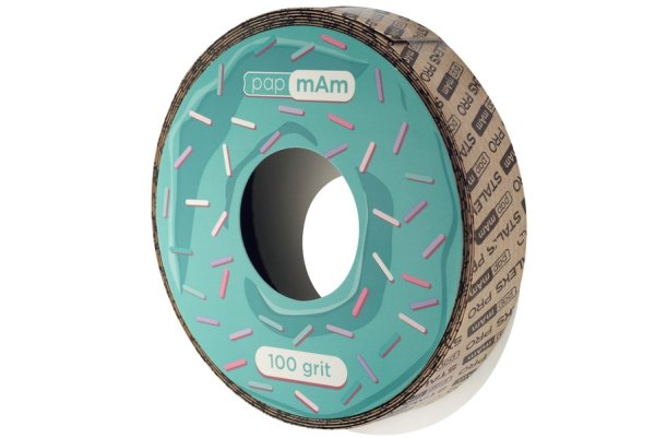 Запасний блок файл-стрічки papmAm білий EXPERT для пластикової котушки STALEKS PRO 100 грит (ATSC-100w)