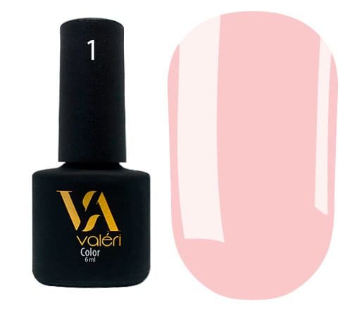 Гель-лак Valeri color №001 (Эмаль, нежно-розовый), 6 ml