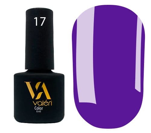 Гель-лак Valeri color №017 (Фіолетовий, емаль), 6 ml