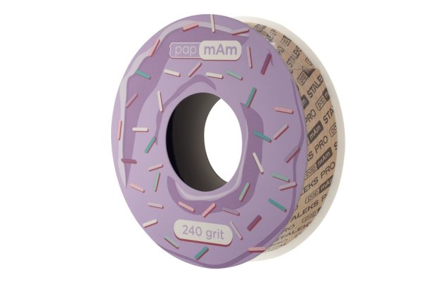 Запасний блок файл-стрічки papmAm білий EXPERT для пластикової котушки STALEKS PRO 240 грит (ATSC-240w)