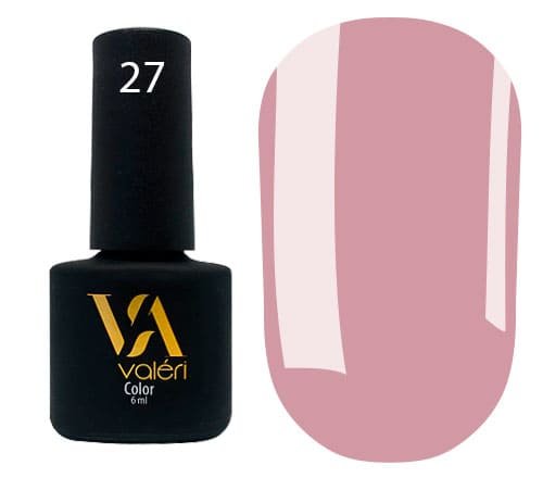 Гель-лак Valeri color №027 (Рожеве какао, емаль), 6 ml