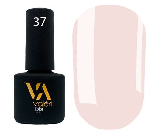 Гель-лак Valeri color №037 (Світло-бежевий, емаль), 6 ml