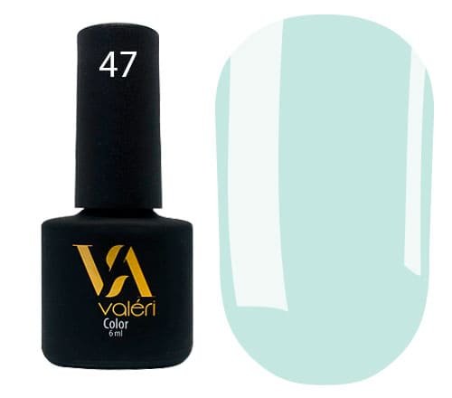 Гель-лак Valeri color №047 (Небесний, емаль), 6 ml