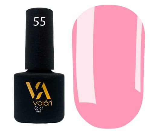 Гель-лак Valeri color №055 (Соковитий рожевий, емаль), 6 ml