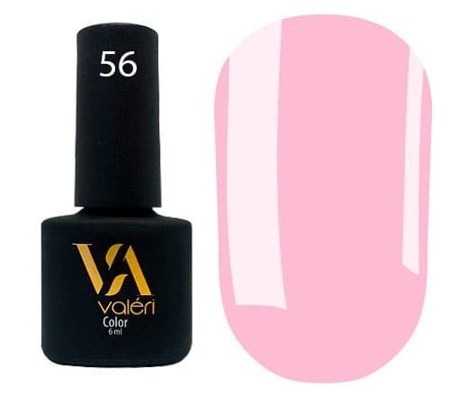 Гель-лак Valeri color №056 (Полуничний коктейль, емаль), 6 ml