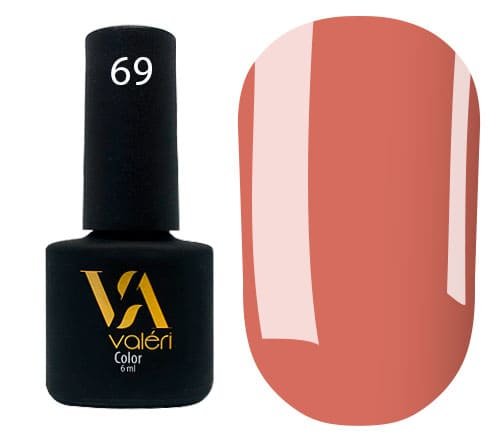 Гель-лак Valeri color №069 (Карамель, эмаль), 6 ml