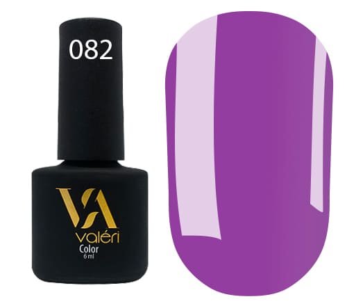 Гель-лак Valeri color №082 (Світлий бузковий, емаль), 6 ml
