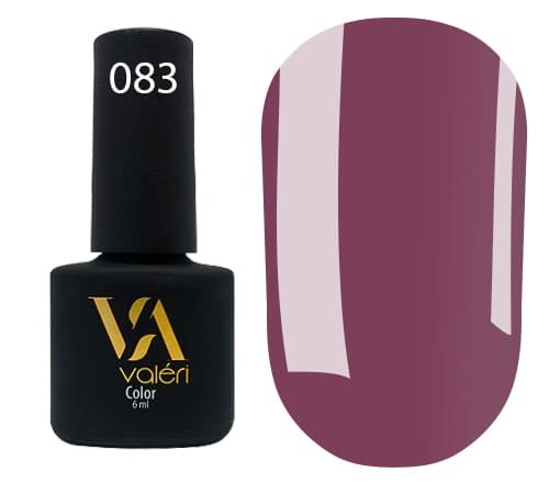 Гель-лак Valeri color №083 (Димчаста троянда, емаль), 6 ml