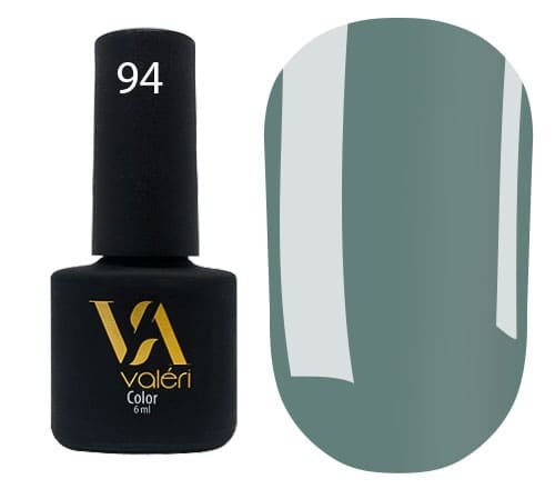 Гель-лак Valeri color №094 (Серо-голубой, эмаль), 6 ml