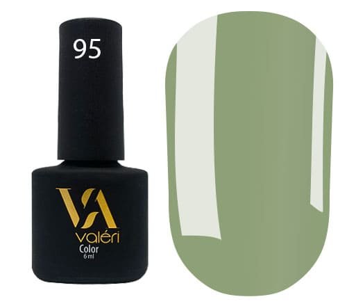 Гель-лак Valeri color №095 (Оливковий, емаль), 6 ml