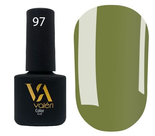 Гель-лак Valeri color №097 (Травянистый, эмаль), 6 ml