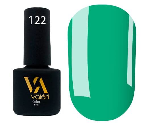Гель-лак Valeri color №122 (Яскрава м'ята, емаль), 6 ml