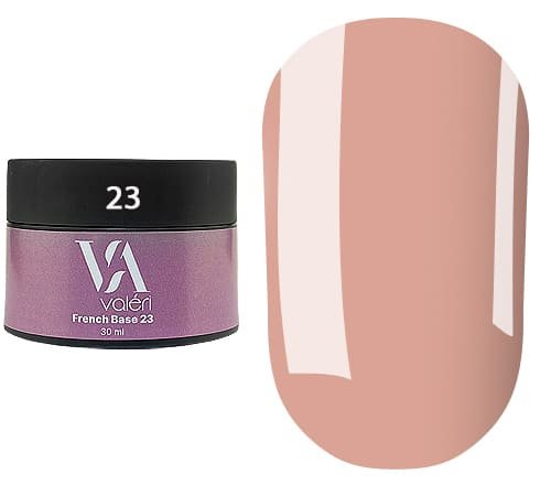 Кольорова база Valeri French base №023 (Теплий світло-бузковий), 30 мл