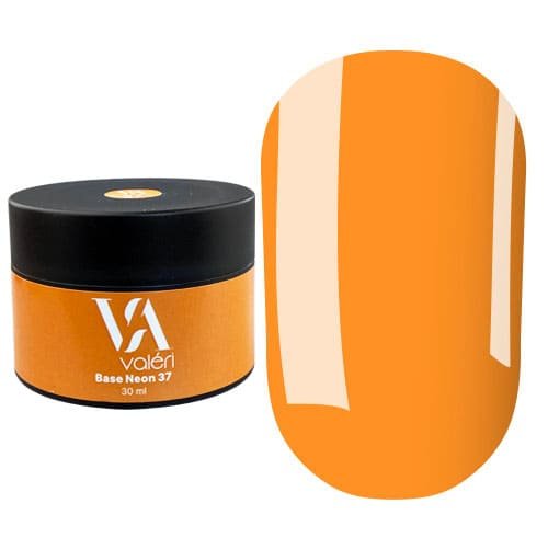 Кольорова база Valeri Neon base №037 (Неоновий апельсин), 30 мл