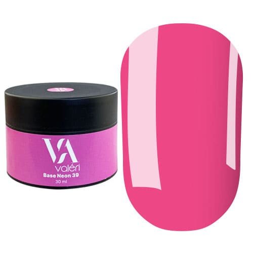 Кольорова база Valeri Neon base №039 (Неоновий рожевий Барбі), 30 мл