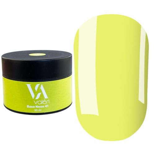 Кольорова база Valeri Neon base №041 (Лаймовий, неон), 30 мл