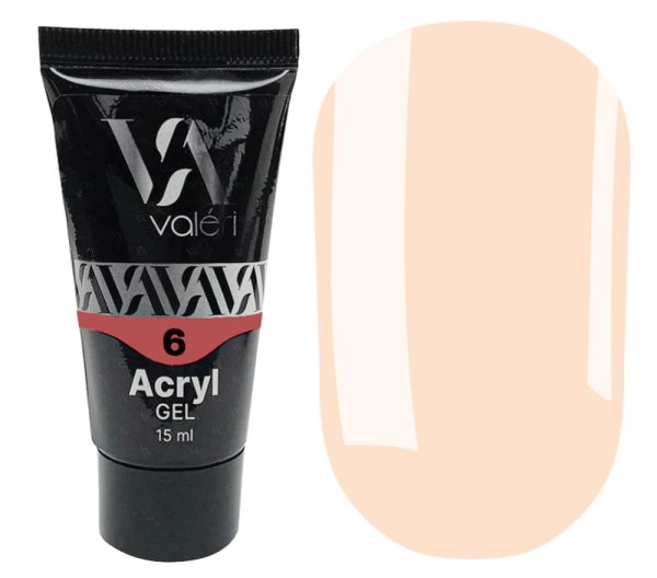 Акрил гель Valeri Acryl Gel №06 (Персиковый), 15 мл