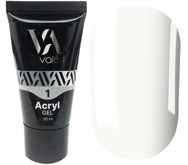 Акрил гель Valeri Acryl Gel №01 (Белый), 30 мл