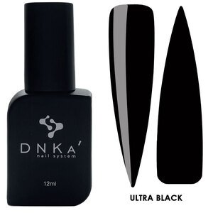 Гель-лак для нігтів DNKa ULTRA BLACK (чорний, емаль) 12 мл