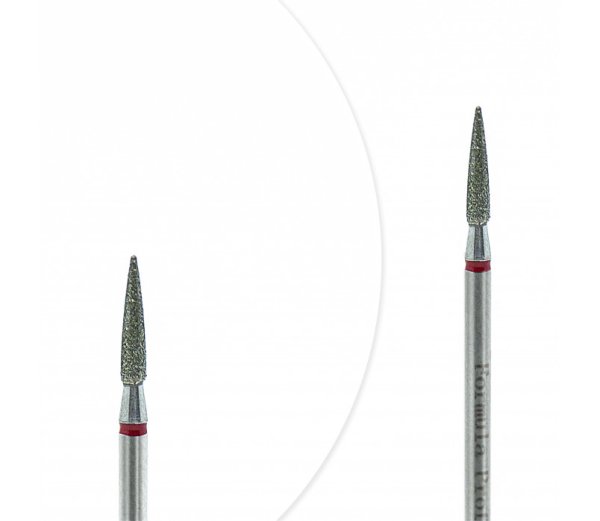 Фреза Formula Profi алмазная пламя (морковка) красная диаметр 1.8 мм