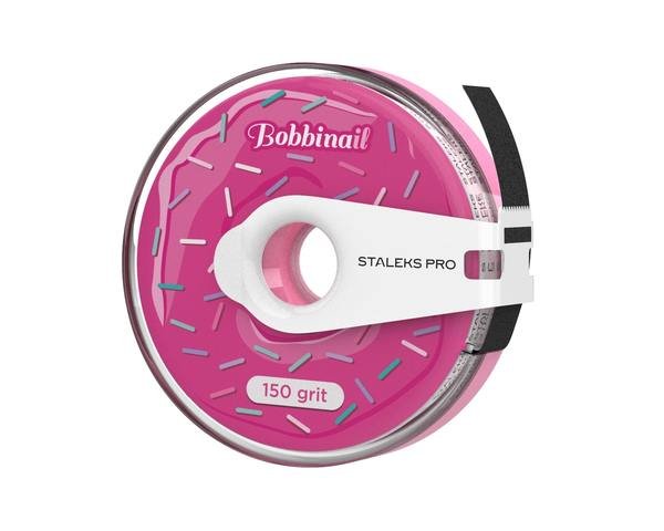 Сменный файл-лента в пластиковой катушке Bobbinail STALEKS PRO 150 грит (7 м) (AT-150)