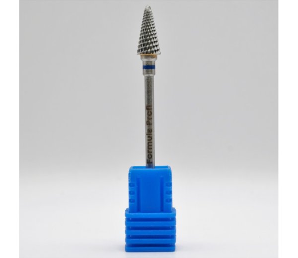 Фреза Formula Profi Твердосплавный конус скругленный синий