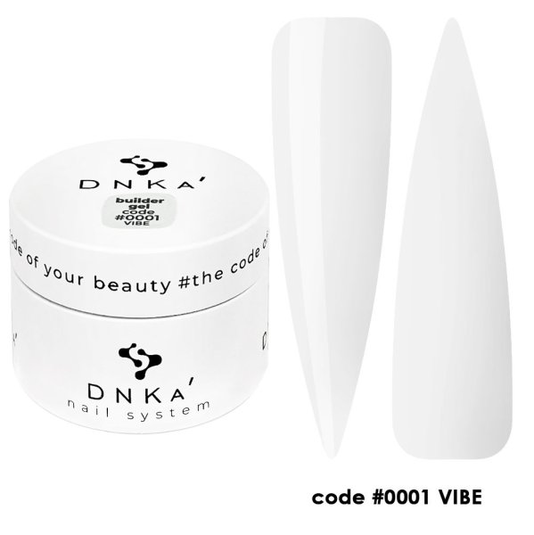 Гель для моделирования DNKa Builder Gel #0001 Vibe (прозрачный) 30 мл