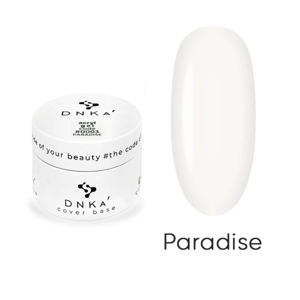 Акрил-гель DNKa Acryl Gel #0003 Paradise (белый) 30 мл