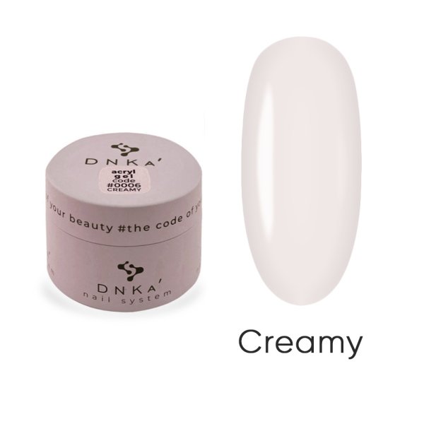 Акрил-гель DNKa Acryl Gel #0006 Сreamy (світлий бежевий) 30 мл