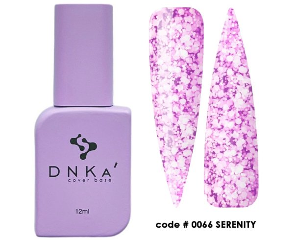 База DNKa Cover Base №0066 (Ярко-лиловая база с многоугольниками разного размера), 12 мл