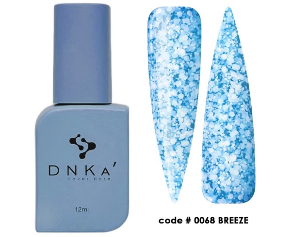 База DNKa Cover Base №0068 (Яскраво-блакитна база з багатокутниками різного розміру), 12 мл