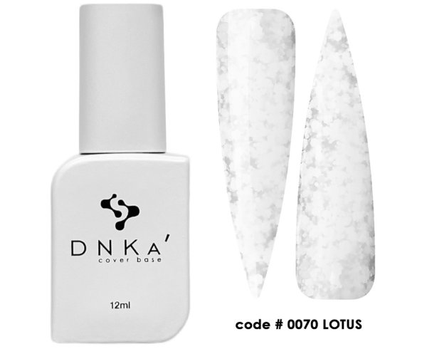 База DNKa Cover Base №0070 (Біла база з багатокутниками різного розміру), 12 мл