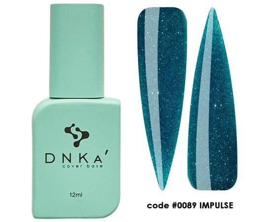 База DNKa Cover Base №0089 (Бірюзова світловідбиваюча база), 12 мл