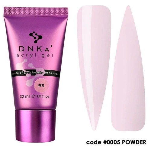 Акригель DNKa Acryl Gel #0005 Powder(Tube) (Розовый), 30 мл