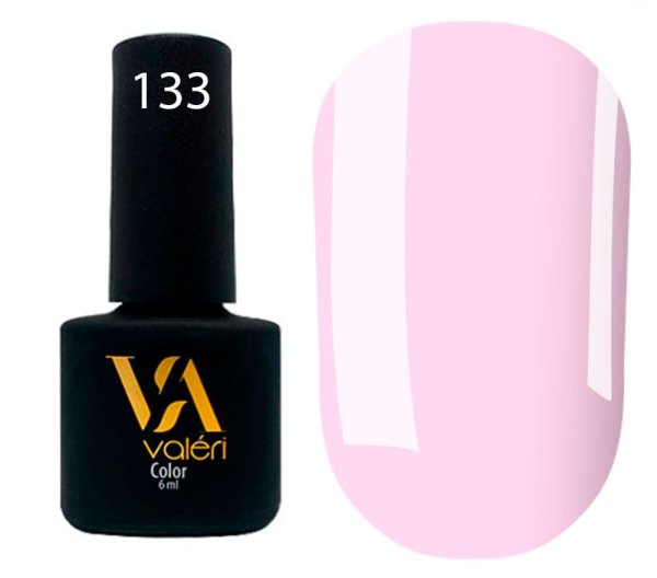 Гель-лак Valeri color №133 (Рожевий зефір, емаль), 6 ml