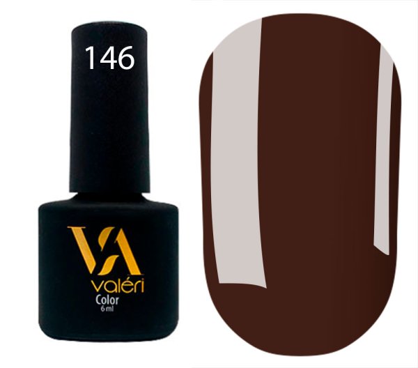 Гель-лак Valeri color №146 (Шоколад, емаль), 6 ml