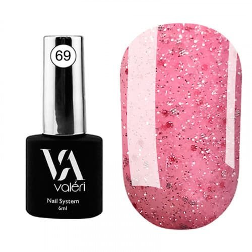Цветная база Valeri Flash base №069 (Cветоотражающая, розовая), 6 мл