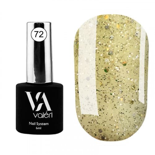 Цветная база Valeri Flash base №072 (Cветоотражающая, банановая), 6 мл