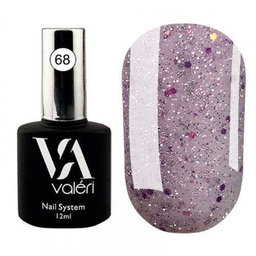 Цветная база Valeri Flash base №068 (Cветоотражающая, сиреневая), 12 мл