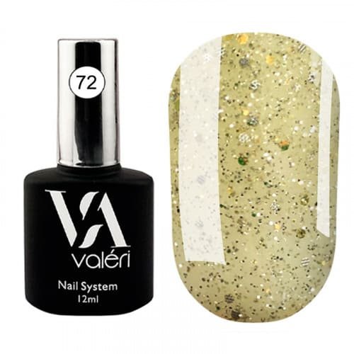 Цветная база Valeri Flash base №072 (Cветоотражающая, банановая), 12 мл