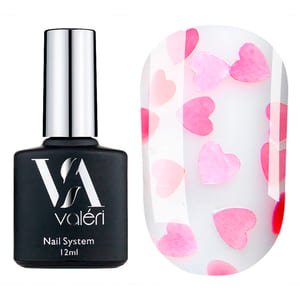 Valeri Top Love is... Pink (Прозорий з рожевими серцями), 12 мл