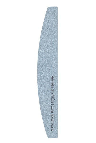 Пилка півмісяць мінеральна для нігтів EXCLUSIVE 150/150 грит (NFX-42/9)