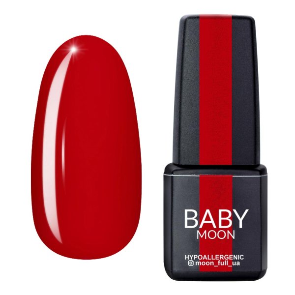 Гель лак BABY Moon Red Chic №001 полунично-червоний 6 мл