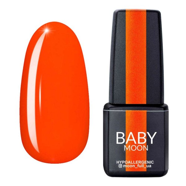 Гель лак BABY Moon Perfect Neon №004 (морковно-коралловый), 6 мл